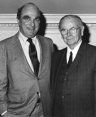 Dorsen with the late Supreme Court Justice William J. Brennan Jr. in the 1970s. 